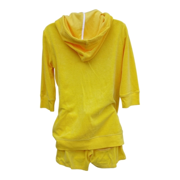 Victoria's Secret Y2K Terry Cloth Yellow 3 Piece Track Suit M - Picture 6 of 6